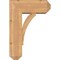 Ekena Millwork Thorton Craftsman Smooth Bracket w/ Offset Brace, Western Red Cedar, 7 1/2"W x 18"D x 26"H BKT0806X18X26THR04SWR - alternate 3